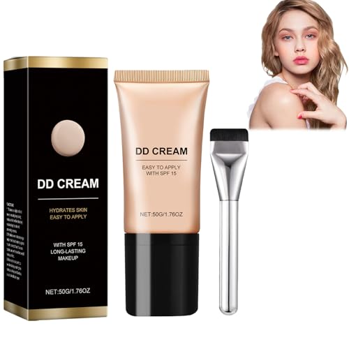 Base Maquillaje, DD Cream, Base Maquillaje Cobertura Total, Mantiene El Maquillaje Sin Quitarlo, Crema Hidratante Con Color, Ligero Sin Quitar Maquillaje, Ligero Sin Quitar Maquillaje, Blanco Marfil