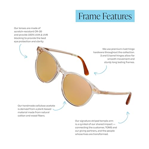 Image of TOMS womens Bellini Round Sunglasses
