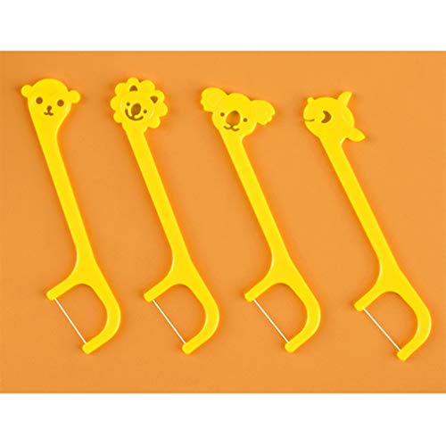 Palhetas de Fio dental Exceart 80 peças Floração infantil de alta resistência à tração para limpeza