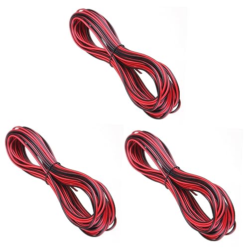 Uonlytech 3pcs Cable de extensión Plano para Tira de LED Cable conector de pines Gestión de cables bajo escritorio miniatura 3