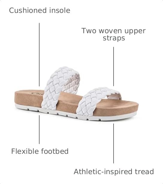 Image of Cliffs by White Mountain Women's Truly Cushioned Slide Sandal