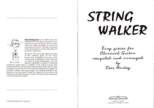 String Walker Easy Pieces voor klassieke gitaar - gitaarstukken voor beginners - muziekboek met Dunlop Plek - Image 3