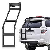 YZONA Rear Ladder for 2010-2024 Toyota 4runner Accessories Tailgate Ladders Car Rear Gate Ladder Mount Bracket Accessories