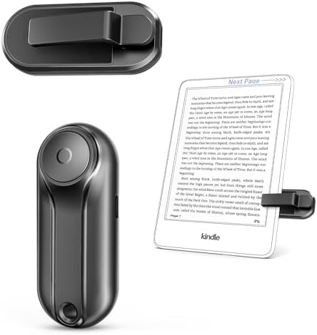 YAWFIER Tourne-Page Télécommandé Pour Kindle, Kobo, Tablettes - Accessoire Lecture Mains Libres RF Pour IOS Android
