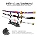 Cold Blade Katana Sword - 41 inches Katana Replica with Holster Belt and Display Stand - Sword with Authentic Design Qiuhezi