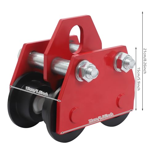 Chariot poutre 3 tonnes - Poussette manuelle avec roulettes pour – vue 2