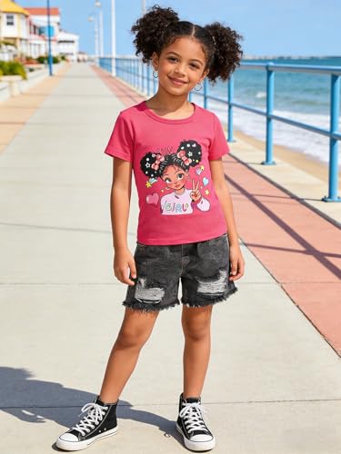 Image of Kids Toddler Girls Summer Clothes Leopard Butterfly Print T-Shirt + Belted Denim Jeans Shorts 3PCS Outfits