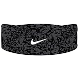 NIKE ナイキ Dri-Fit フューリー ワイドヘッドバンド プリンテッド アンスラサイト/ブラック/ホワイト BN3056-018