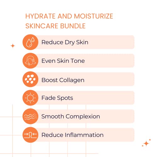 Noche Y Dia Hydrating And Moisturizing Vitamin C Bundle - Vitamin C Serum & Vitamin C Face Cream #TOP3