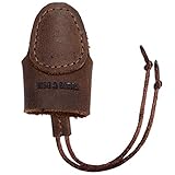 Hide & Drink, Leather Archery Thumb Protector, Mongolian Finger Guard, Recurve Bow, Handmade Includes 101 Year Warranty :: Bourbon Brown