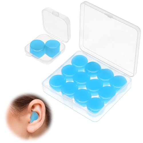 Tapones De Cera Para Dormir 14 Silicona Tapones Oídos Para La Noche Tapones Oídos Moldeables Suaves Reutilizables Tapones Oídos Impermeables Para Niños Natación Concierto(4 pares + 1 par)