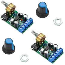 2PCS DC 1.8-12V TDA2822M Audio Amplifier Board 2.0 Channel Stereo AMP Module with 3.5mm AUX Input, Compact Design High Efficiency Audio Output Ideal for PC Speakers and DIY Electronics Projects