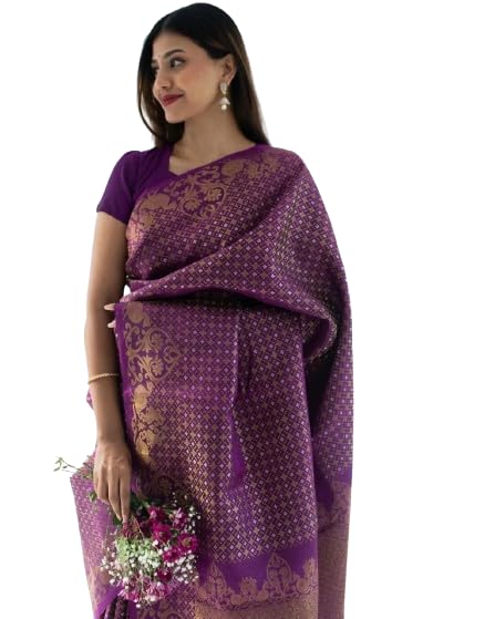 Sari en soie Flosive drapé parfait sans plis indésirables avec chemisier