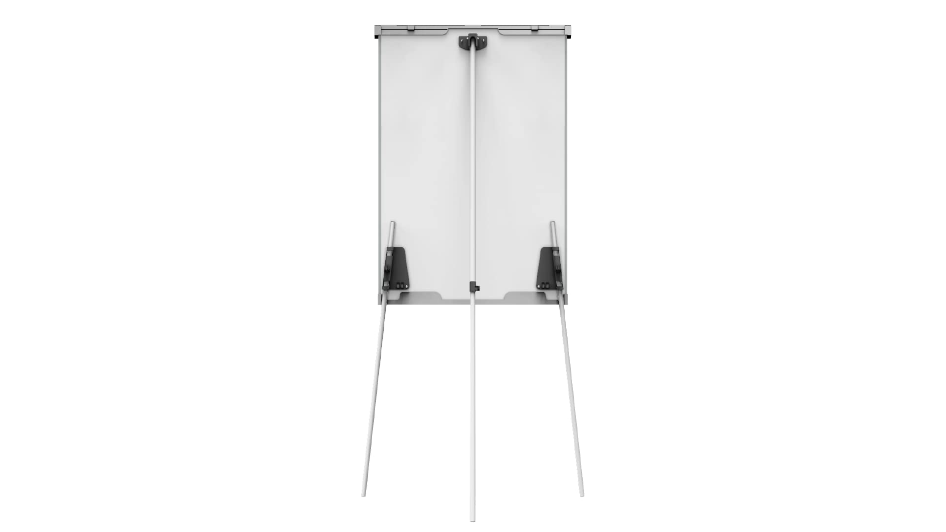 ALLboards Chevalet de Conférence 100x70cm avec Bras Latéraux sur Trépied, Hauteur Réglable, Tableau Blanc Magnétique Effaçable à Sec