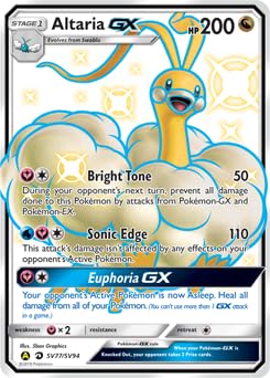 Pokemon - Altaria GX - SV77/SV94 - Destinos ocultos - Bóveda brillante - Arte completo - Holo - Tarjeta individual