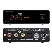 TOPPING E30 HiFi DAC - AK4493 Chips, 32Bit/768kHz Hi-Res Audio, Ultra-Low Noise Power Supply, PCM & DSD Decoding, XMOS XU208 Decoder