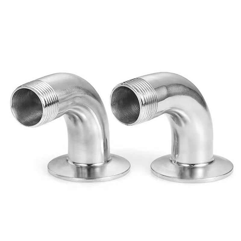 Codo de 90 Grados 1" BSPT Macho x 1,5" Tri Clamp Adaptador Inox SUS304 3