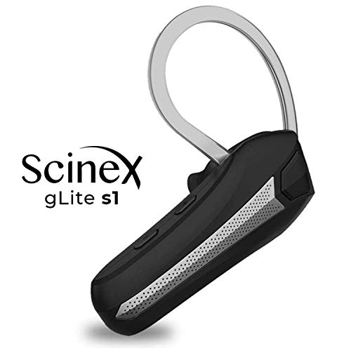 Scinex gLite S1 Wireless Bluetooth Headset with Mic, Noise Reduction Microphone, Hands Free