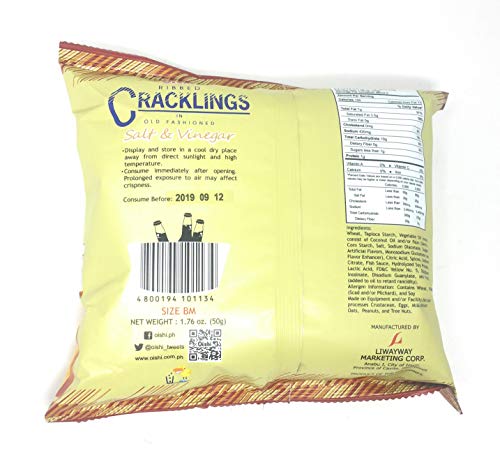 Oishi Cracklings Salt & Vinegar Beer Match (50g) image 5