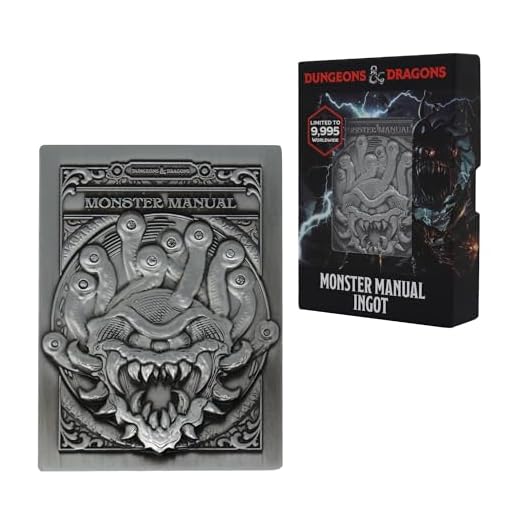 Limited Edition Dungeons & Dragons Ingot - Monster Manual Recreation - Only 9,995 Worldwide - Officially Licensed by D&D