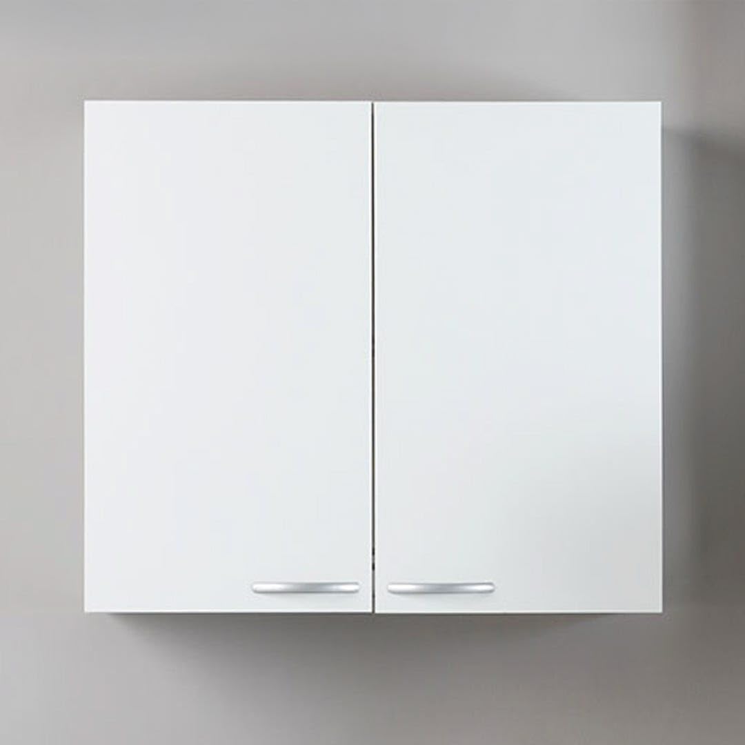 Trentiner Pensile Scolapiatti 80 cm Bianco con 2 Ante e 2 Ripiani - Stile Moderno e Salvaspazio