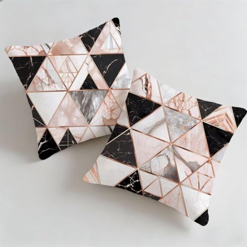 Housse de coussin extérieur imperméable 50x50cm avec fermeture éclair invisible - 2