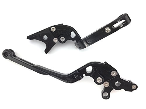 Palancas ajustables plegables Honda VFR 750 800 aluminio negro 2