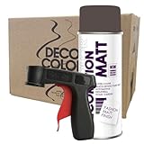 Craft-Equip DC 12er Sparpack Lackspray Matt nach RAL in 400ml zur Lackierung von Auto Stahl...