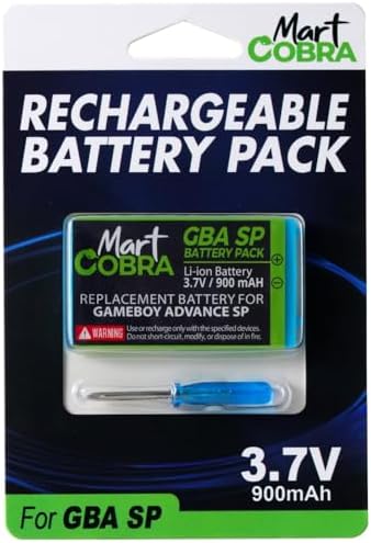 Mart Cobra Gameboy Advance SP Battery Pack (Rechargeable) with ...