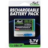 Mart Cobra Gameboy Advance SP Battery Pack (Rechargeable) with Screwdriver - Gameboy SP Battery Replacement Lithium-ion Batteries - Compatible with GBA SP Battery (3.7V 900mAh)