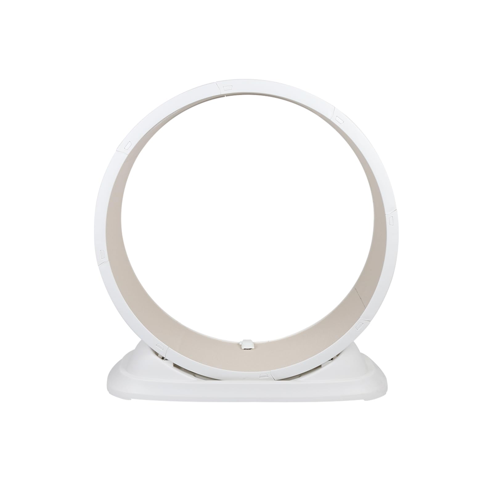 Ruota per esercizi 'gatto' in legno, giocattolo sportivo per una durata di vita più lunga, per corsa, camminata, allenamento, adatto per maggior parte 'gatto', 85 x 80 x 33 cm, bianco