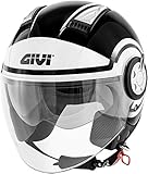 GIVI Casco Jet 11.1 Air Jet Round (L, NERO BIANCO)