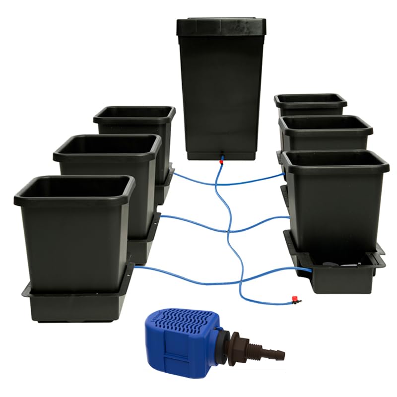 AutoPot 1Pot Fusion - Sistema de riego (6 botes de 15 litros, depósito de 47 litros, incluye filtro de agua Blumat y conexión al depósito de agua Blumat)