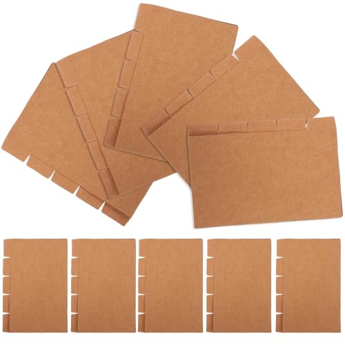 Separadores de cuaderno de papel marrón SEWACC, 20 juegos de 5 hojas para archivar con facilidad