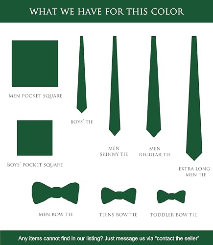 Image of Boy's Solid Tie with Pocket Square Set, Regular Necktie for Children and Kids, Self-Tied
