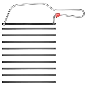 Professional Small Hacksaw with 8 Saw Blades - 6"(150mm) Mini Handsaw Set for Cutting Plastic, Metal, and Wood