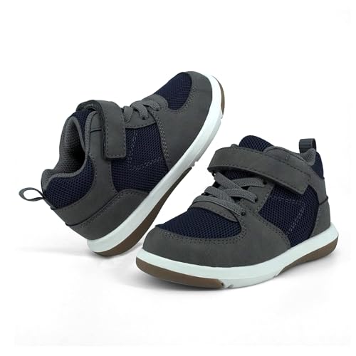 SKYWHEEL Size 9 Toddler Casual Ankle Boots for Boys Girls Grey Shoes Lightweight Walking...