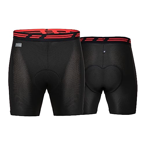 GW Bicycles Short masculino de ciclismo, shorts acolchoados para ciclismo, shorts com aderência anti