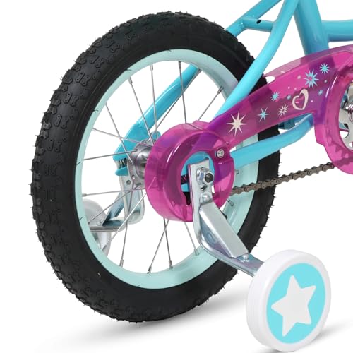 Image of WEIZE Kids Bike, 14 16 Inch Children Bicycle for Girls Ages 4-12 Years Old, Front Basket, Bell, Streamer, Doll Seat, Adjustable Seat & Handlebars, Coaster Brake, Multiple Color
