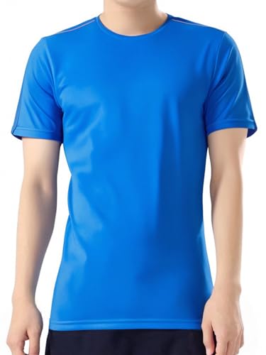 YiZYiF Kids Boys Quick-Drying Sports Tops Short Sleeves Athletic T-Shirt Rash Guard Gym Shirts Tees