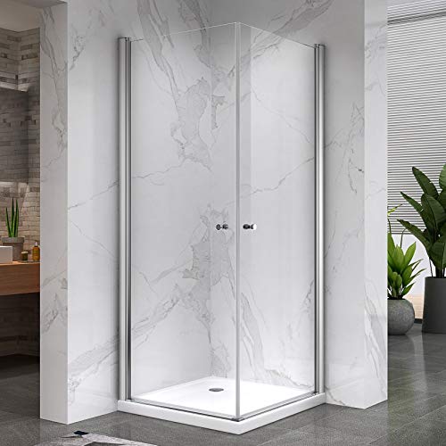 MOG Duschkabine 85x85 cm Höhe: 180 cm Eckkabine mit Pendeltüren aus 6mm durchsichtigem ESG-Sicherheitsglas DK861 - alle Größen Cover