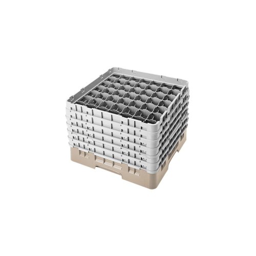 Camrack Glass Rack, W/6 Extenders, Full Size, 49 Compartments, 2-7/16'' Max. Dia., 11-3/4'' Max. (2 Pieces/Unit)