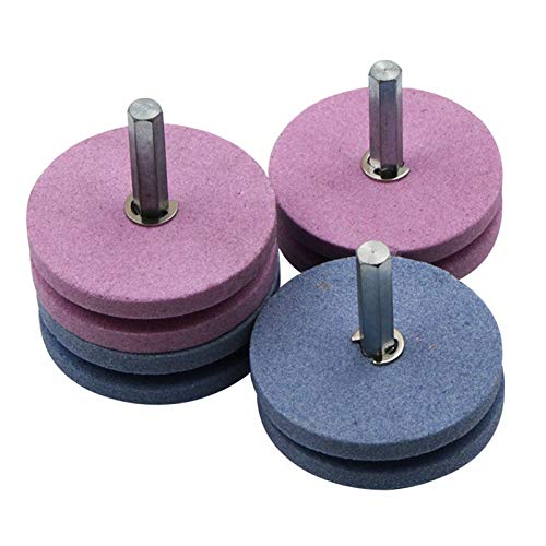 CUHAWUDBA 50Mm Lawn Mower Sharpener Faster Blade Sharpener Lawn Mower Universal Grinding Rotary Drill Cuts Lawnmower Blade Sharpener