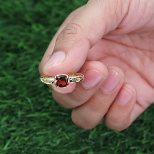 Bague en grenat véritable pour sublimer vos tenues du quotidien