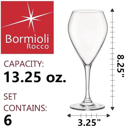 Sparkling Goblets Bormioli Luigi lot de 6 verres transparents table - 3