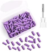 BQAN Sanding Bands for Nail Drills, 100pcs Small Bands 240 Fine Grit Nail File Sanding Bands with...