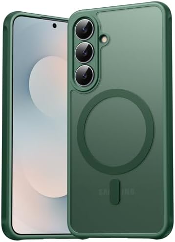 EASDNB für Samsung Galaxy S25 FE Hülle für Magsafe, Magnetisch Handyhülle für Samsung S25 FE Hülle, Kameraschutz Stoßfeste Kratzfeste Durchscheinende Schutzhülle für Galaxy S25 FE