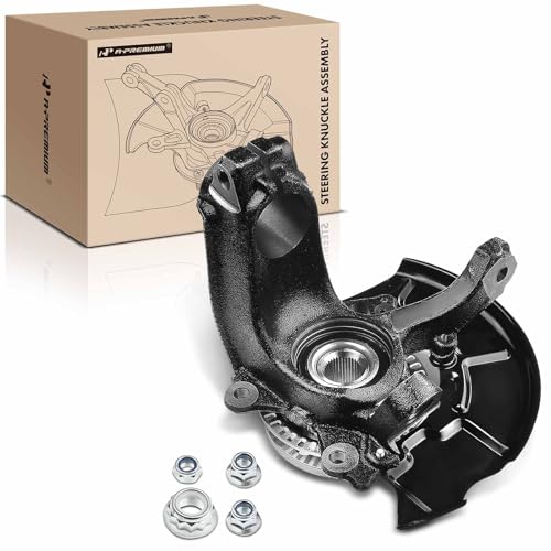 A-Premium Front Right Steering Knuckle & Wheel Bearing Hub Assembly Compatible with Volkswagen Jetta 1999-2005, Golf 2000-2007, Beetle 1999-2010, Beetle Cabrio 2010, Passenger Side, 288 mm Rotor Only