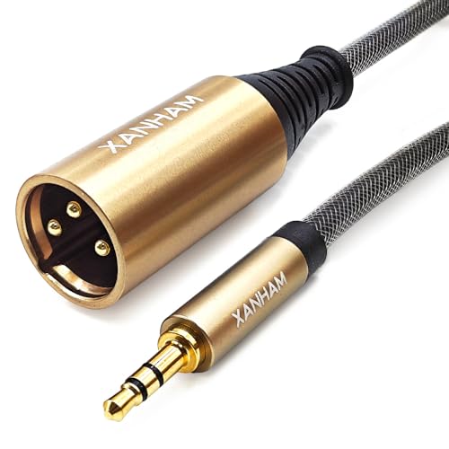 XANHAM XLR Male to 3.5mm (1/8") Male Jack 10 Feet/3