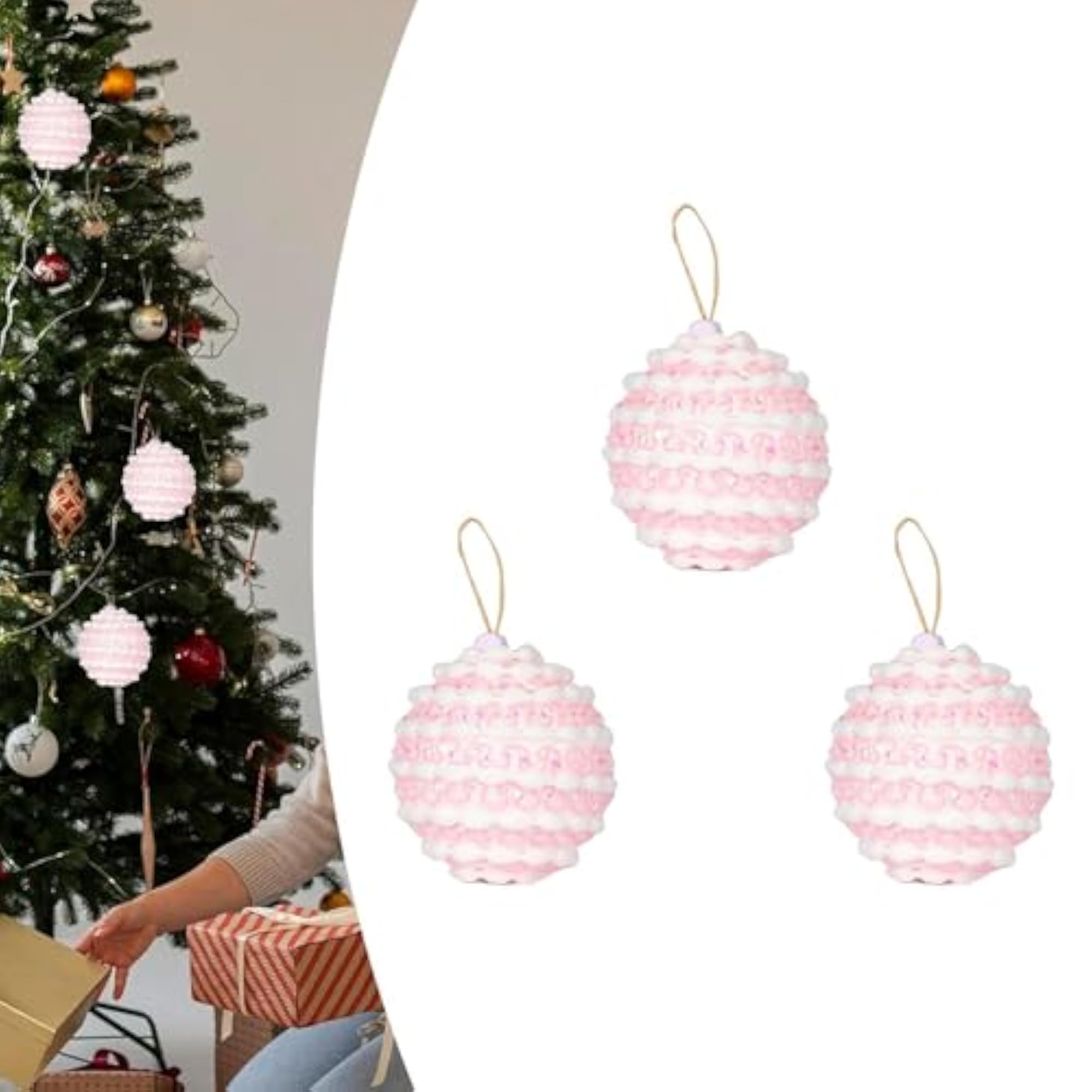 3X Christmas Ball Ornaments Pendant Drop